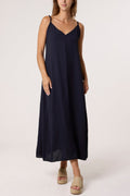 Summer Strappy Dress - Navy