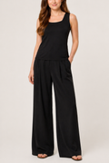 Square Neck Vest - Black