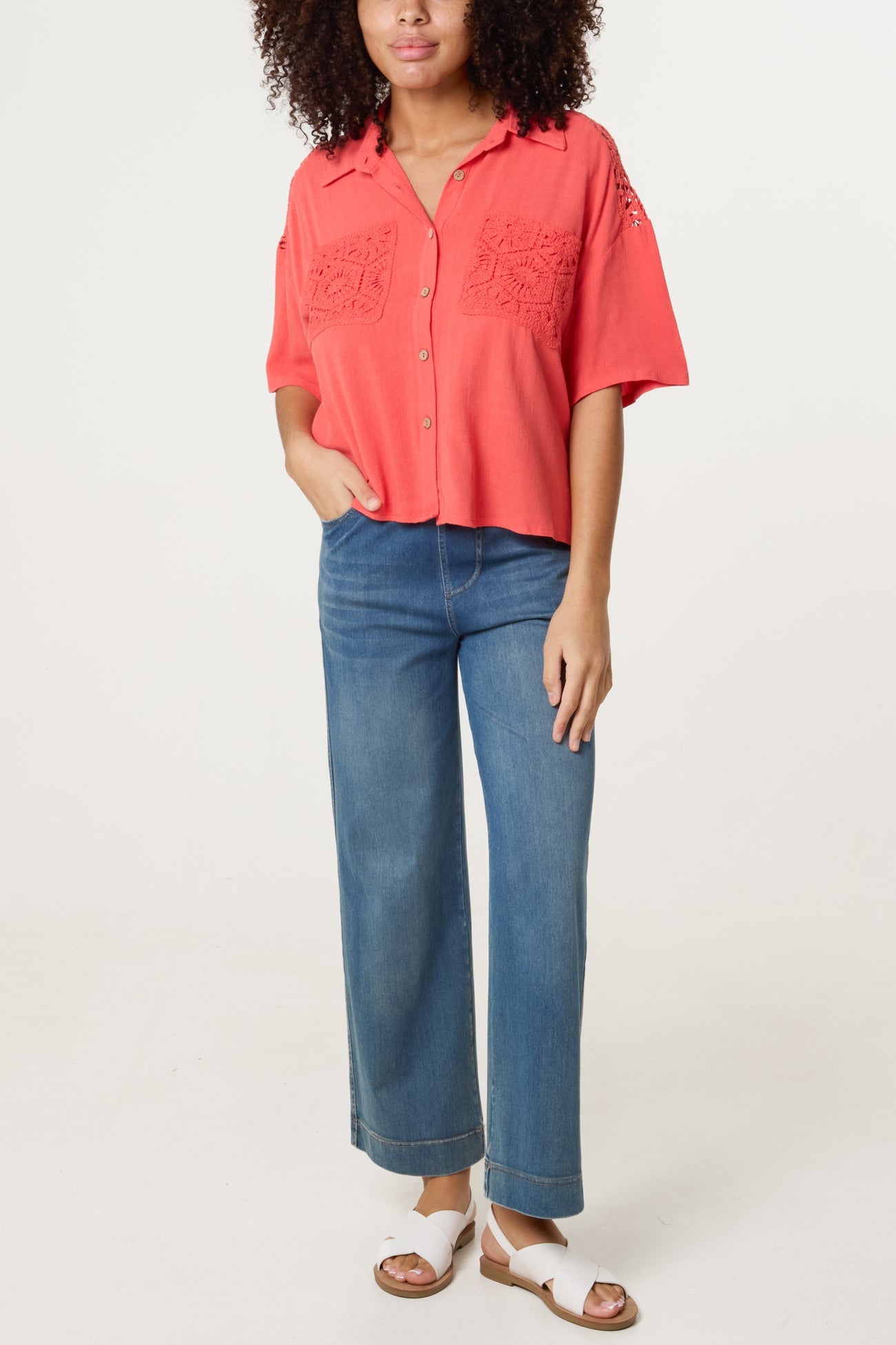 Linen Blend Loose Fit Shirt