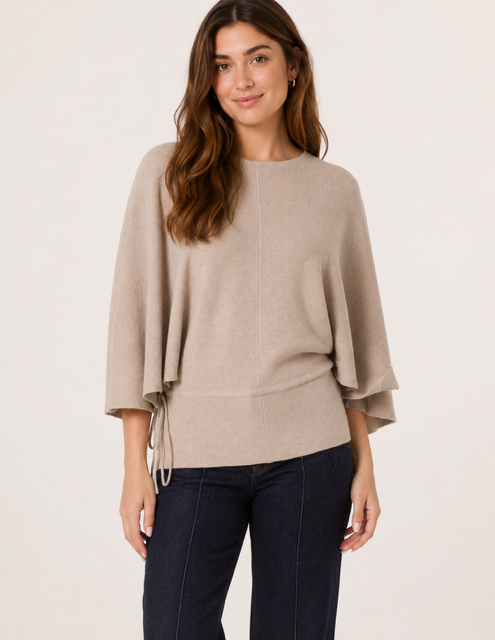 Grace Drape Knit - Beige