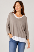 Light Layered Top - Mocha