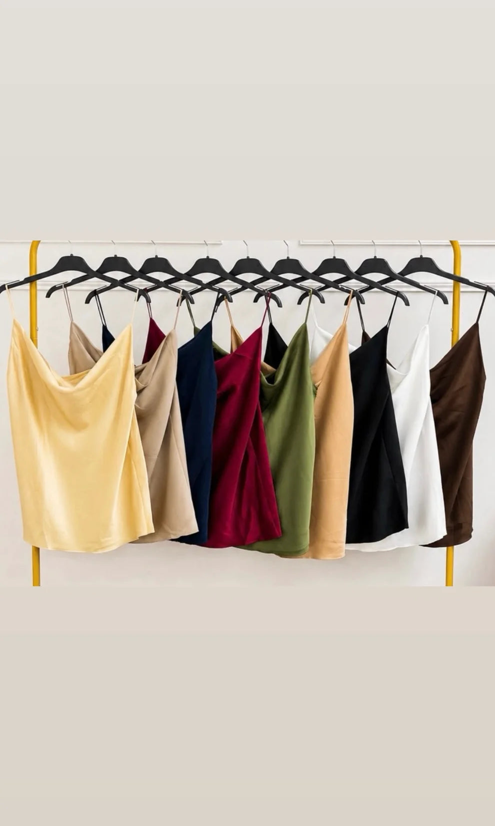 Sienna Cowl Neck Cami - Chocolate